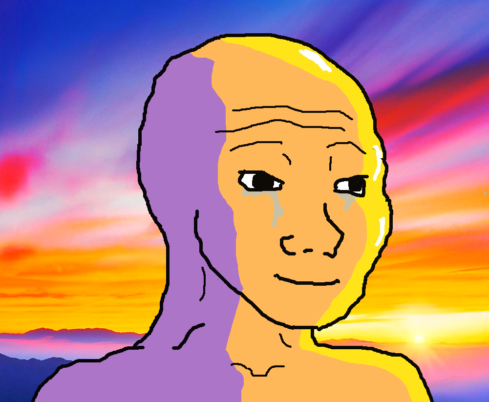 Hopeful wojak looking at the horizon